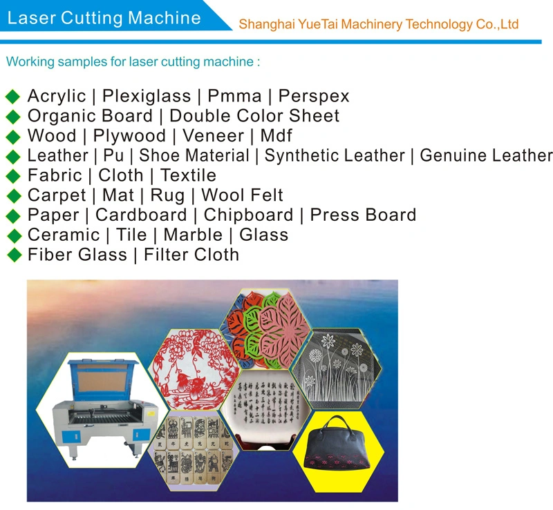 1325 6040 1390 CO2 Laser Cutting Machine