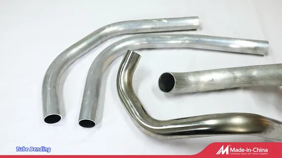 Precision Customized CNC Machining Bending Any Angle Metal Pipe Laser Cutting Metal Tube End Forming Welding Flange Accessories 
