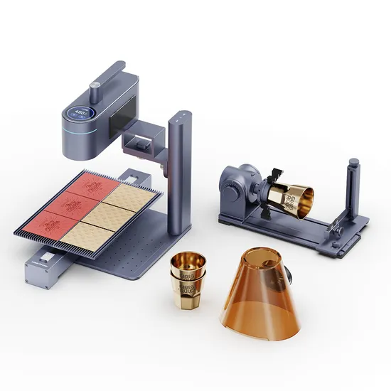 Laser Engraving and Cutting Machine with Rotating Table for Fine Details 